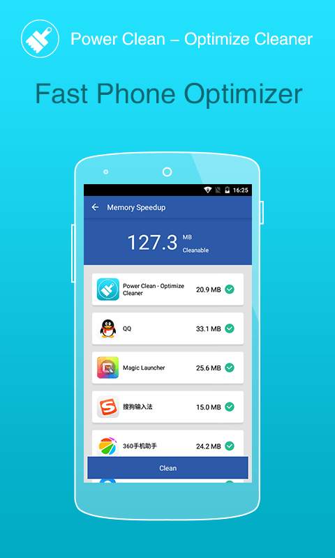 Power Aclean-Optimize Cleaner screenshot 2