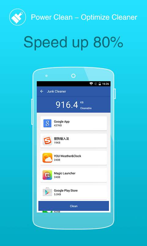 Power Aclean-Optimize Cleaner screenshot 3