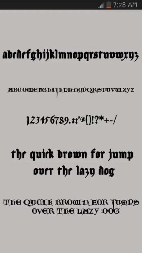 50 Fonts Free Samsung Galaxy скриншот 4