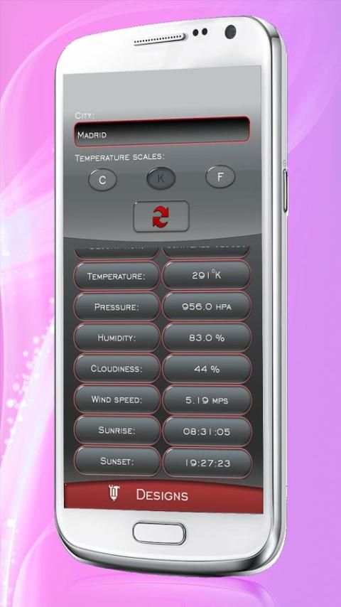 Transparent Clock and Weather screenshot 3