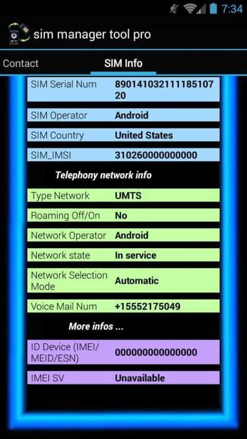 sim analyzer tool pro screenshot 2