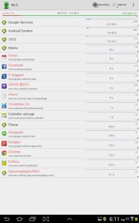 Wakelock Detector [ROOT] 3 تصوير الشاشة