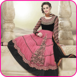 Girls Farak Eid Dress Design أيقونة