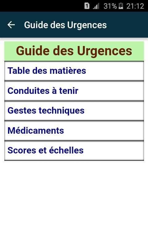 Guide des Urgences screenshot 8