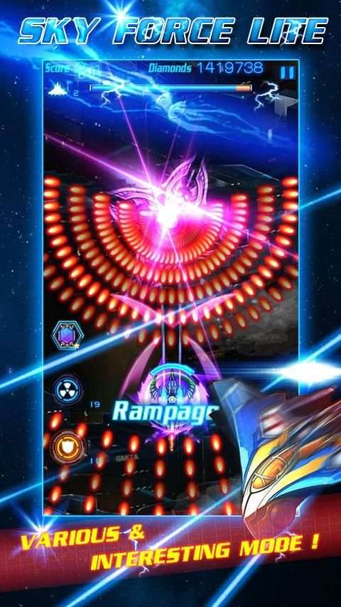 Sky force lite screenshot 1