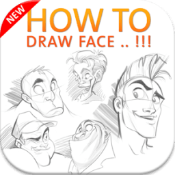 how to draw face أيقونة