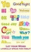 WordArt Chat Sticker for MessageMe Free скриншот 4