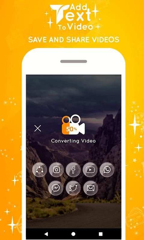 Add Text To Videos स्क्रीनशॉट 1