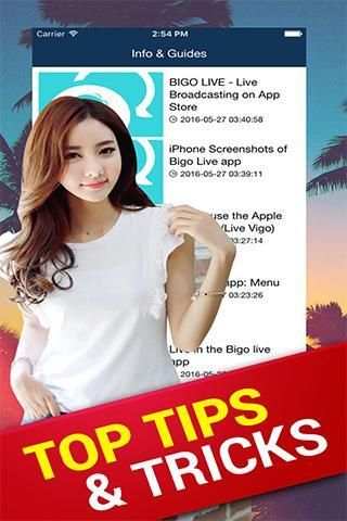 Guide BIGO LIVE Broadcast screenshot 1