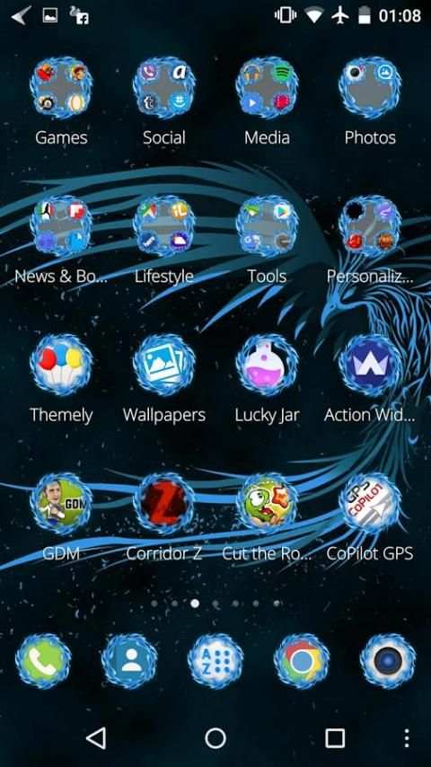 CM Launcher Phoenix Theme screenshot 1