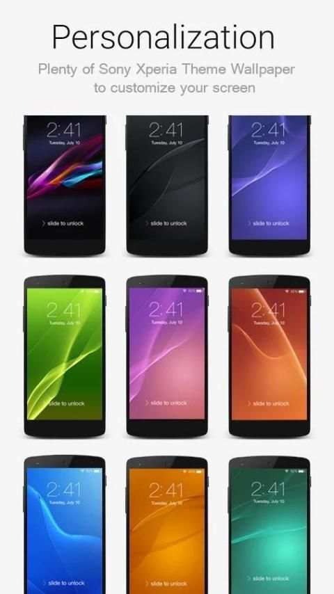 Lock Screen Xperia Theme screenshot 4