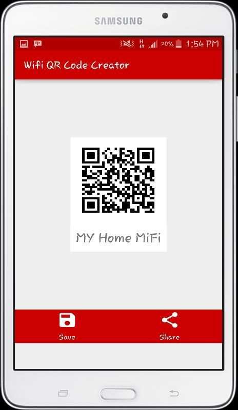 WiFi QR Code Creator скриншот 1