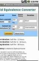 Steroid Equivalence Converter 1 تصوير الشاشة