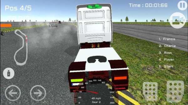 Racing on trucks screenshot 1