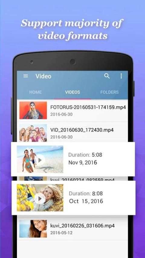 Video Player 8 تصوير الشاشة