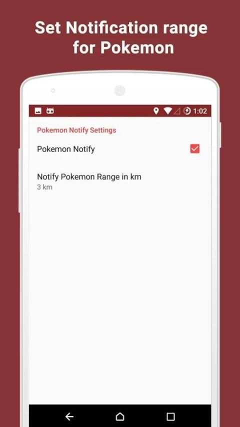 PokeMap Notify - Notifications 1 تصوير الشاشة