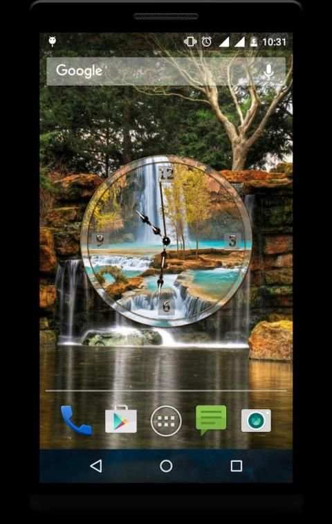 Waterfall Clock Live Wallpaper 8 تصوير الشاشة
