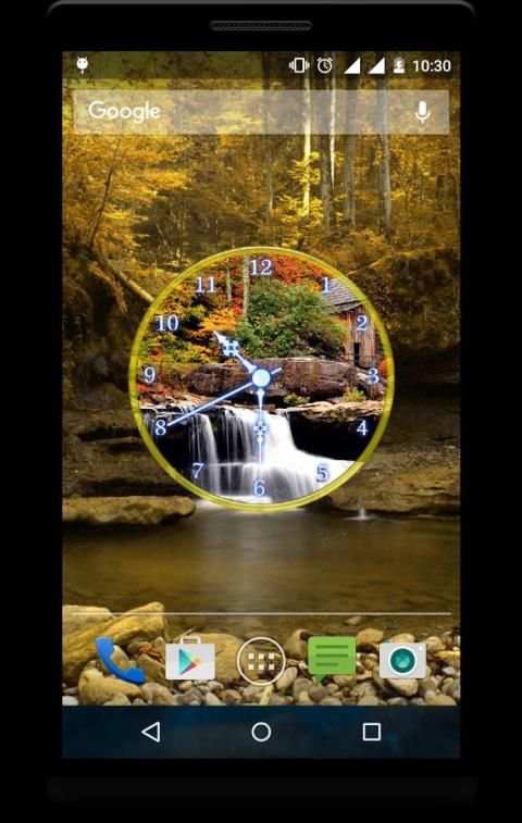 Waterfall Clock Live Wallpaper 6 تصوير الشاشة