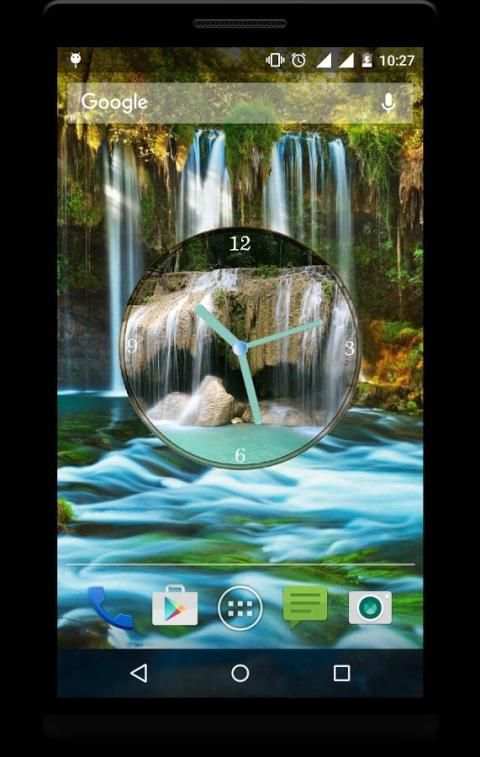 Waterfall Clock Live Wallpaper 3 تصوير الشاشة