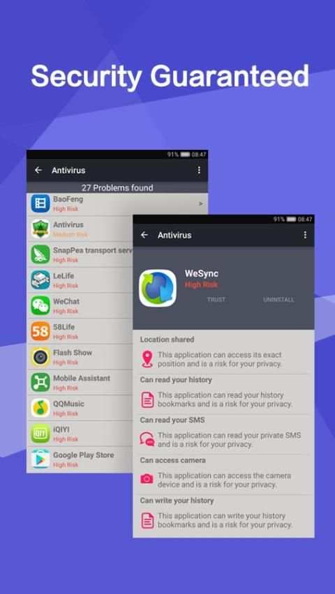 Antivirus Security 2016 Free скриншот 1