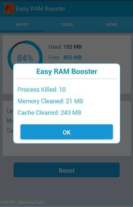 Ram Booster Clean скриншот 4