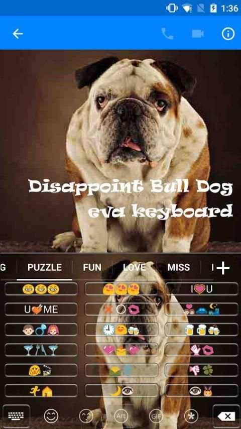 Disappoint Bull Dog Keyboard скриншот 1