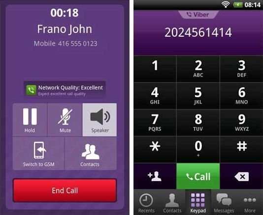 viber chat and free call 1 تصوير الشاشة