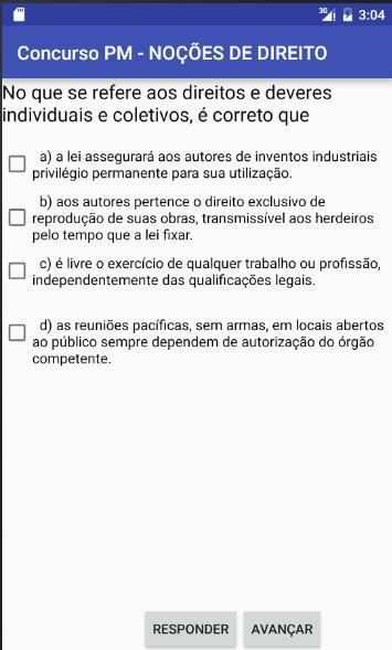 Concurso publico PM Direito скриншот 2