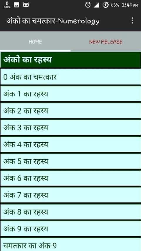 अंको का चमत्कार - Numerology 2 تصوير الشاشة