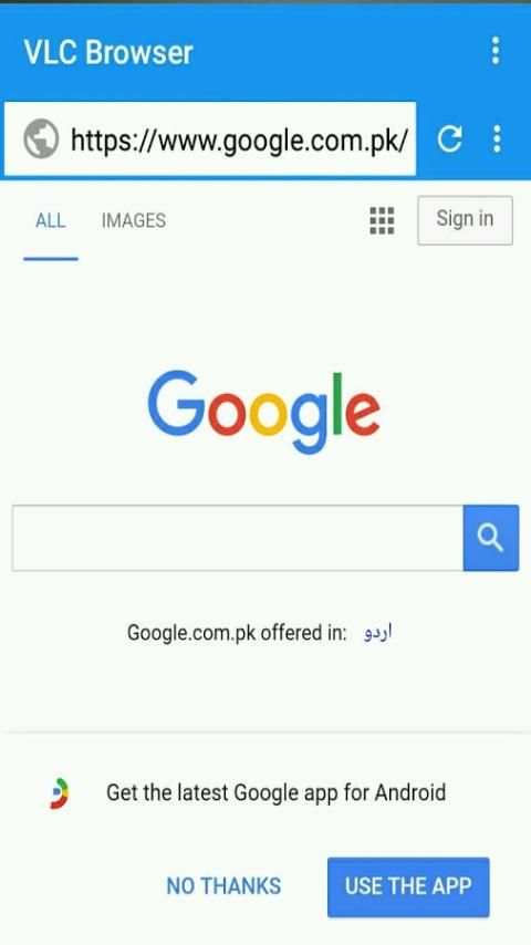 VLC Browser स्क्रीनशॉट 1