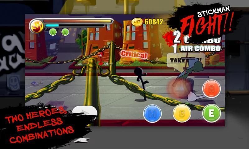 Stickman Fighting Warriors 3 تصوير الشاشة