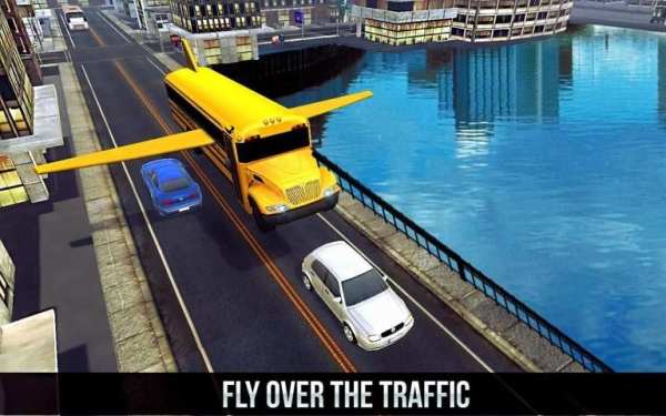 Flying City Bus Simulator 2016 screenshot 4