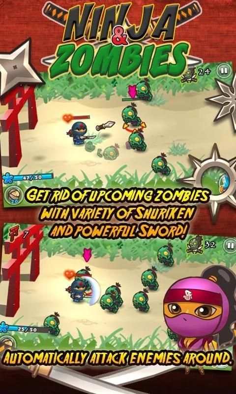 Ninja and Zombies screenshot 14
