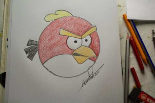 How to draw Birds Angry स्क्रीनशॉट 5
