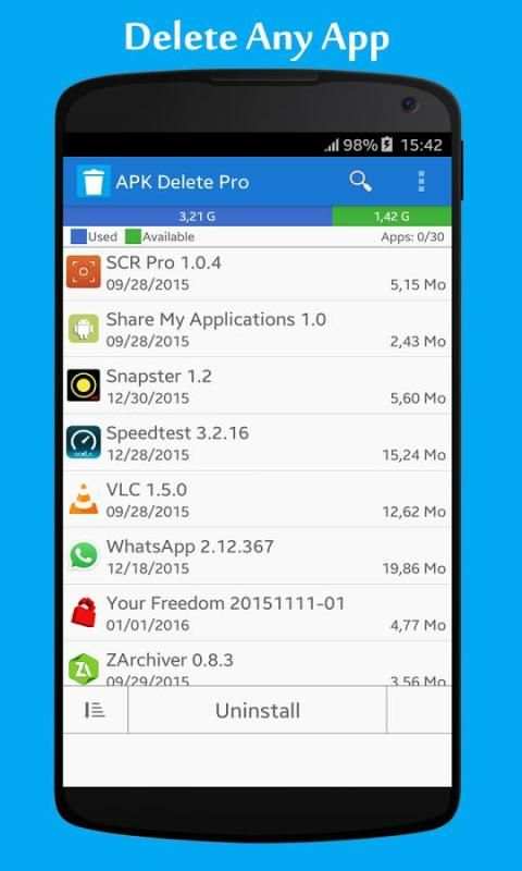 APK Delete Pro screenshot 2