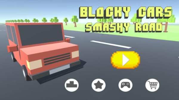 Blocky Cars: Smashy Road screenshot 7