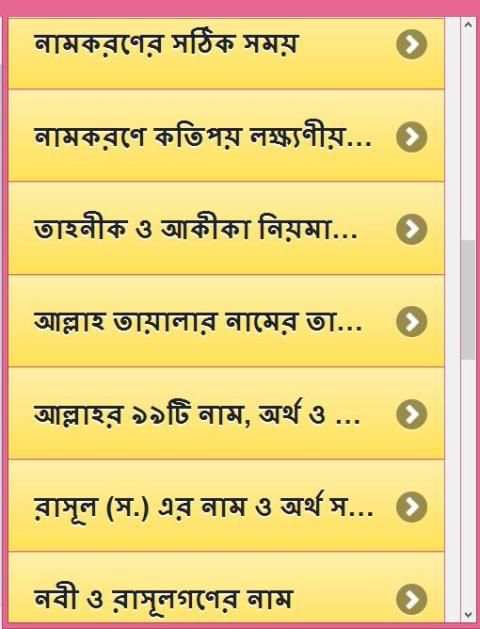 শিশুর সুন্দর ইসলামিক নাম screenshot 13