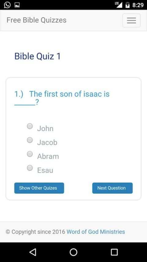 Bible Quiz Free screenshot 4