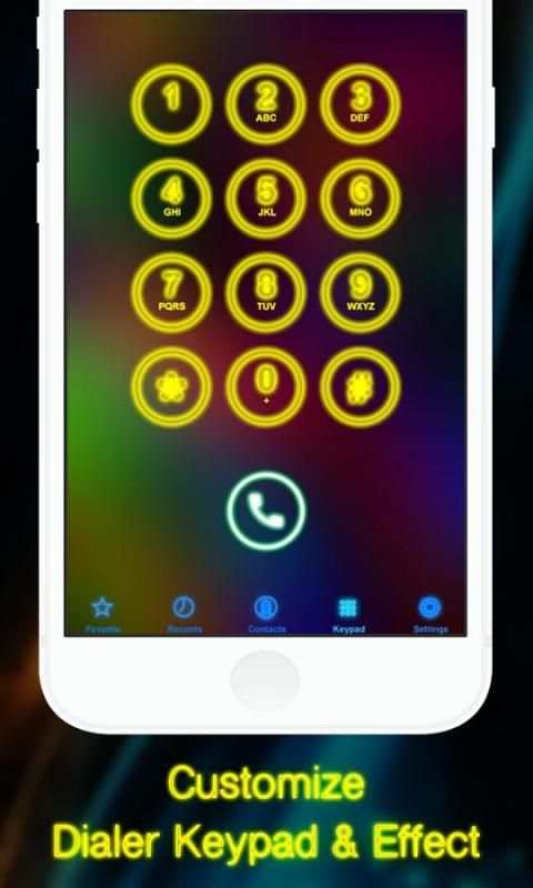 Neon Caller Screen + Dialer 6 تصوير الشاشة