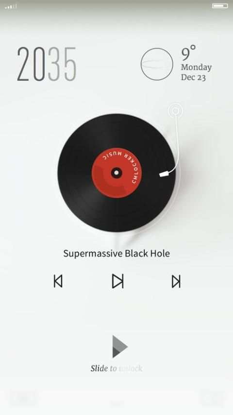 Pure Design CM Locker Theme 1 تصوير الشاشة