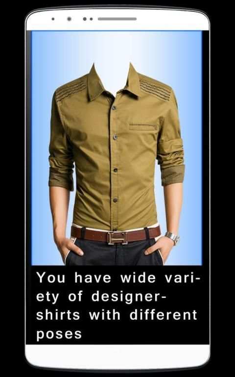 Men Designer Shirt Photo Maker screenshot 2
