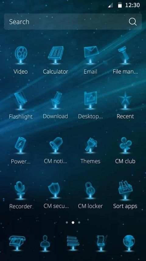teknologi tema screenshot 2