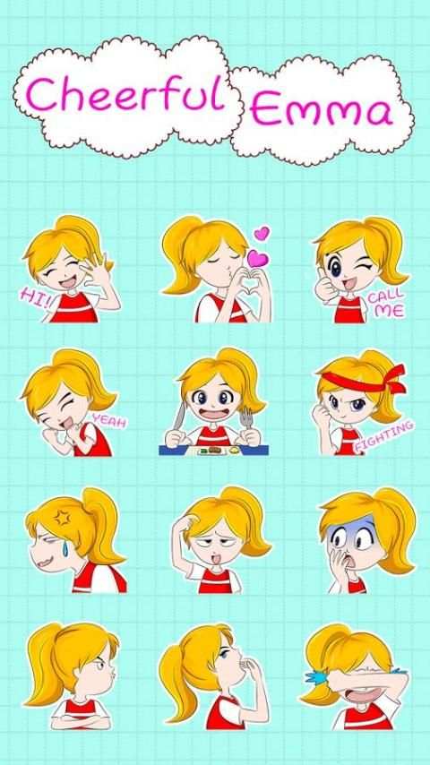 Emma Sticker Gif for Keyboard screenshot 2