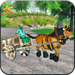 سباق الخيل الحقيقي عربة الخيل أيقونة