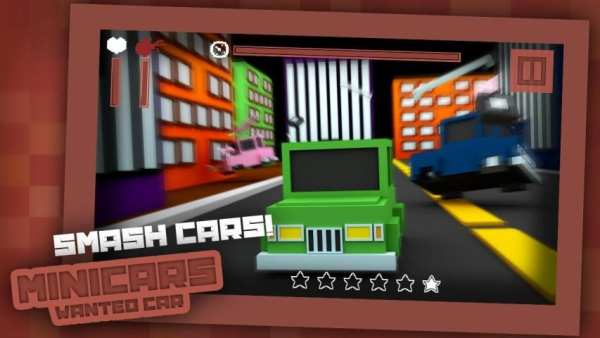 Minicraft Crime Racing 3 تصوير الشاشة