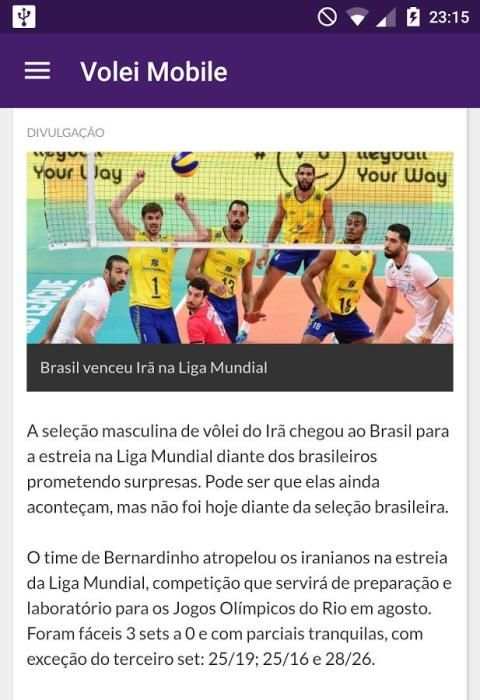 Volei Mobile screenshot 1