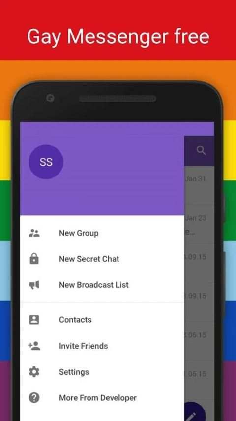 Gay Messenger free screenshot 1