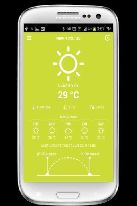 Weather Forecast App स्क्रीनशॉट 1