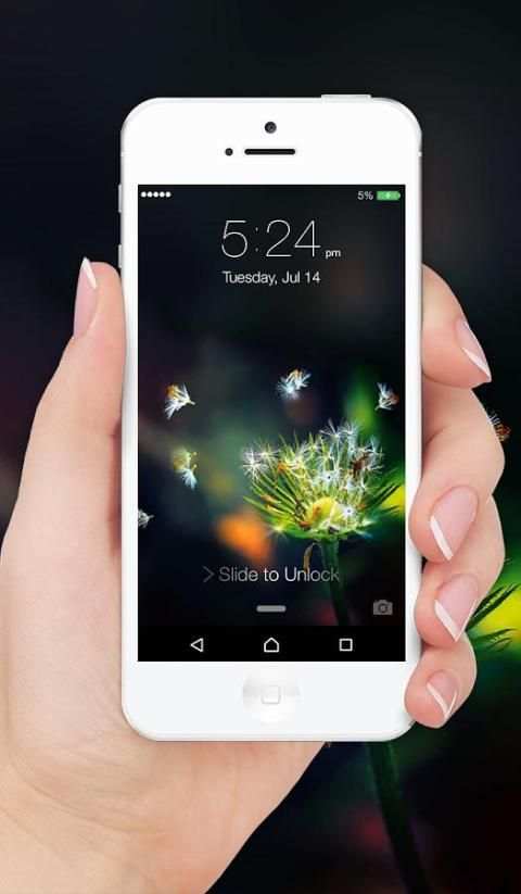 Lock Screen OS 8 For Android स्क्रीनशॉट 2