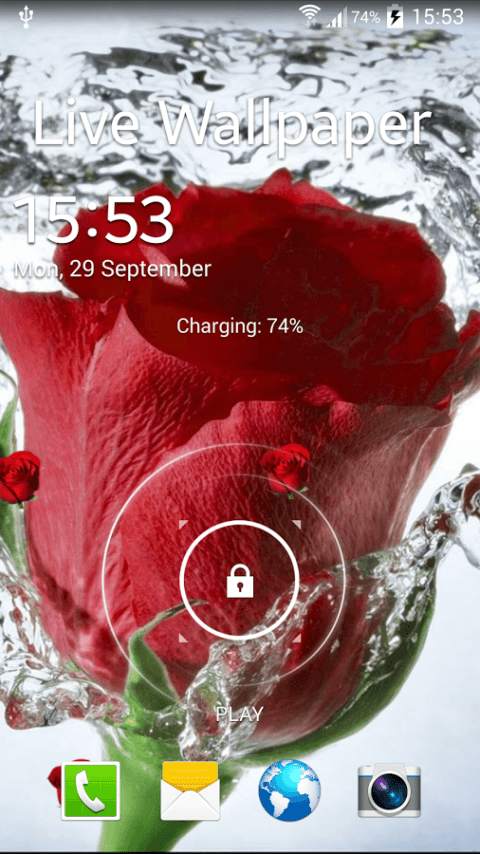 Rose Live Wallpaper स्क्रीनशॉट 4
